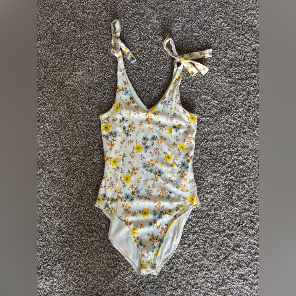 Old Navy Floral Bodysuit - Yellow and Pink
